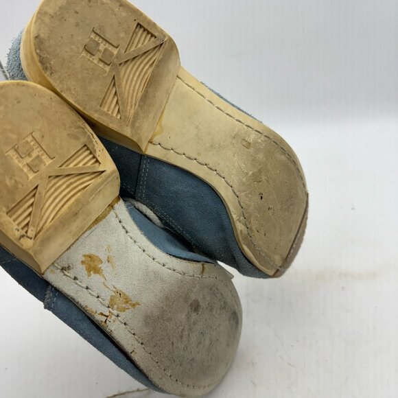 Vintage Hyde Blue Suede Leather Retro Bowling Shoes Women’s Size 6 Made in USA - Picture 6 of 7